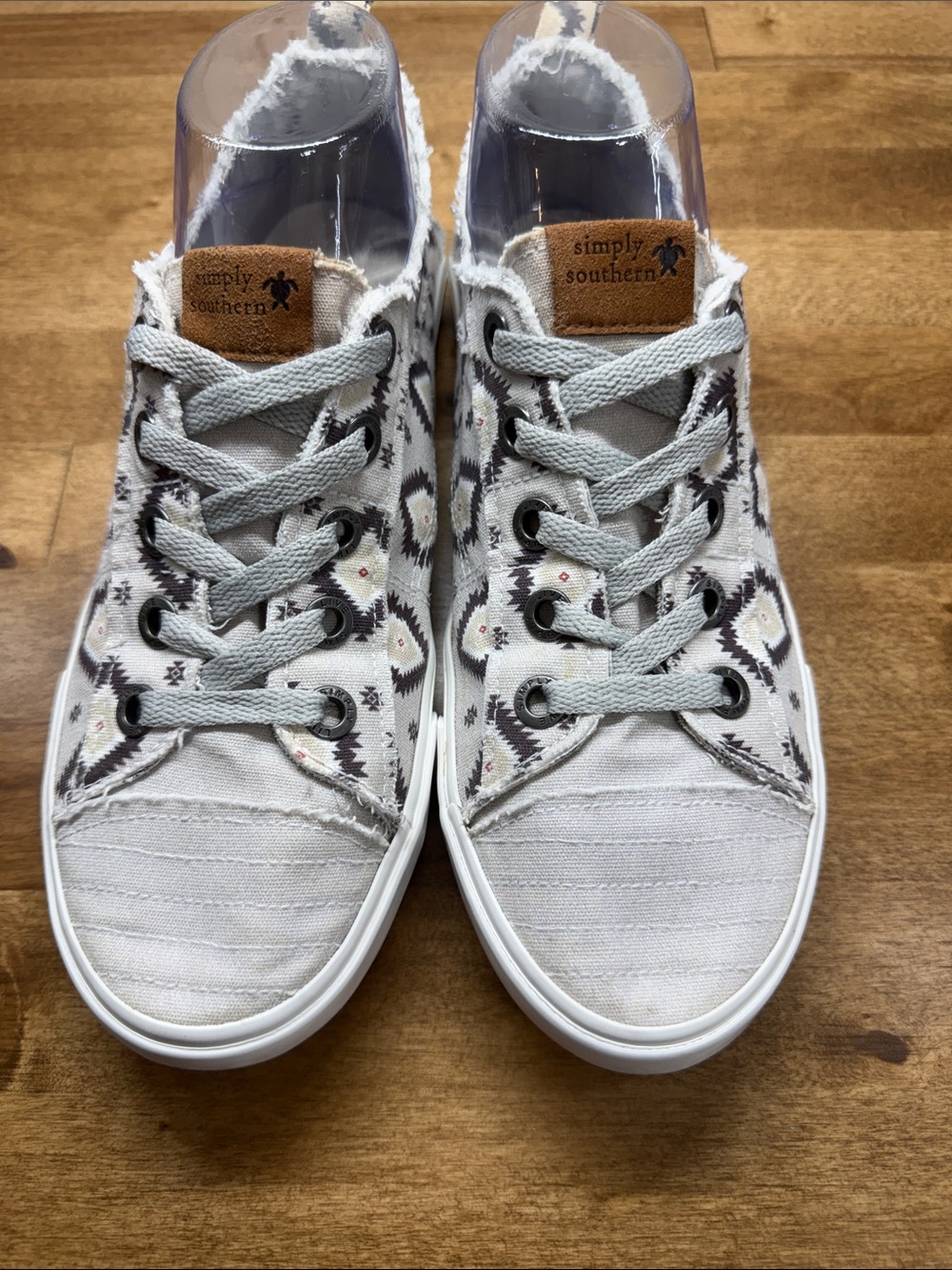 Simply Southern Vintage Loafer Aztec Sneakers Women's Size 8 Preppy Slip-on